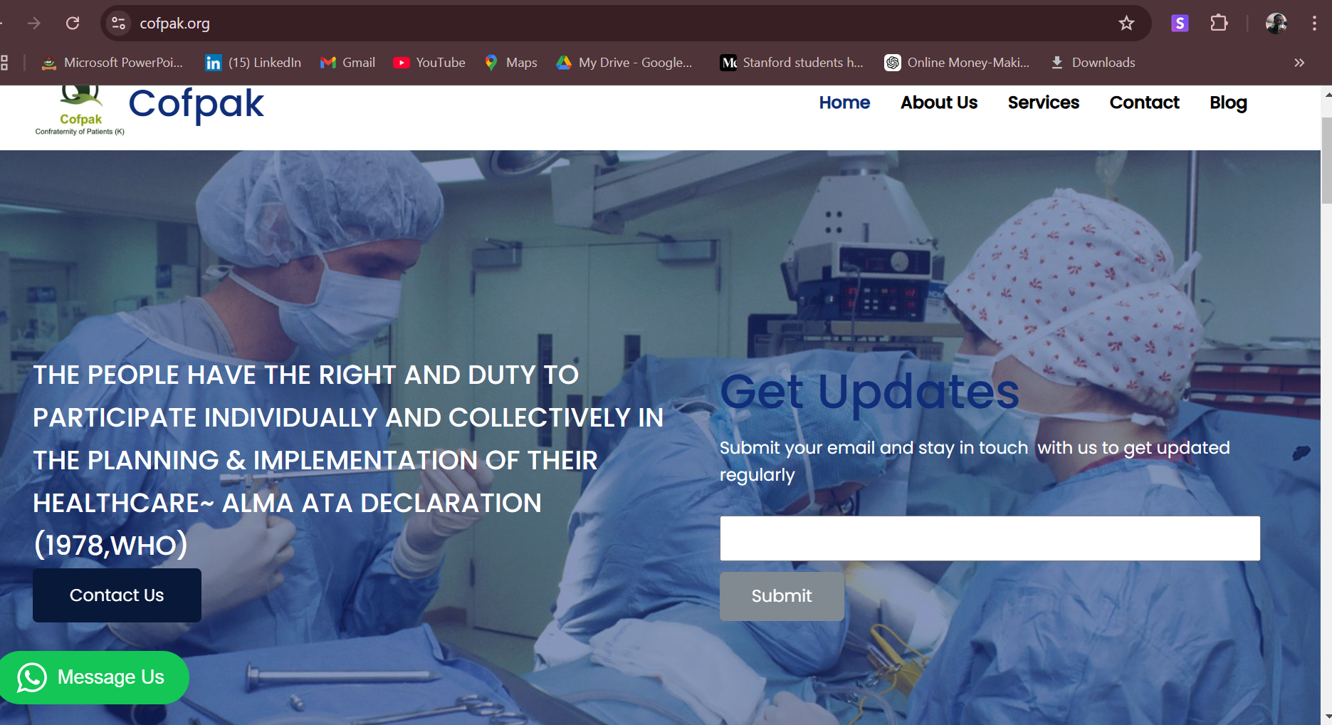 Cofpak Website Co-design